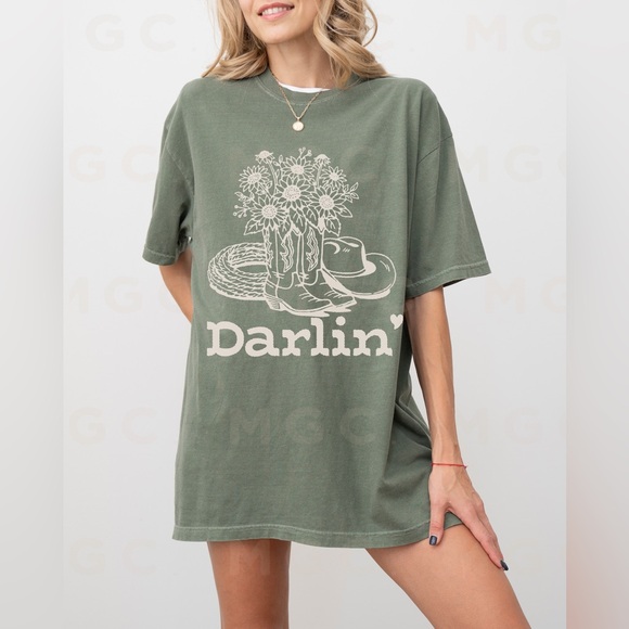 Comfort Colors Darlin’ Cowgirl Shirt - Picture 5 of 10